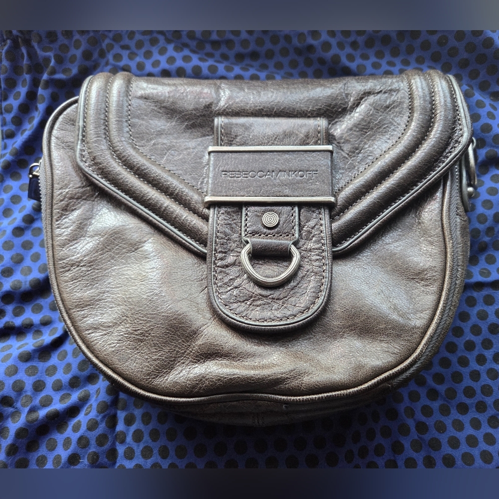 Rebecca Minkoff Silver Leather Shoulder Bag